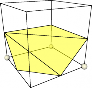 2: Triangulation of a cube configuration